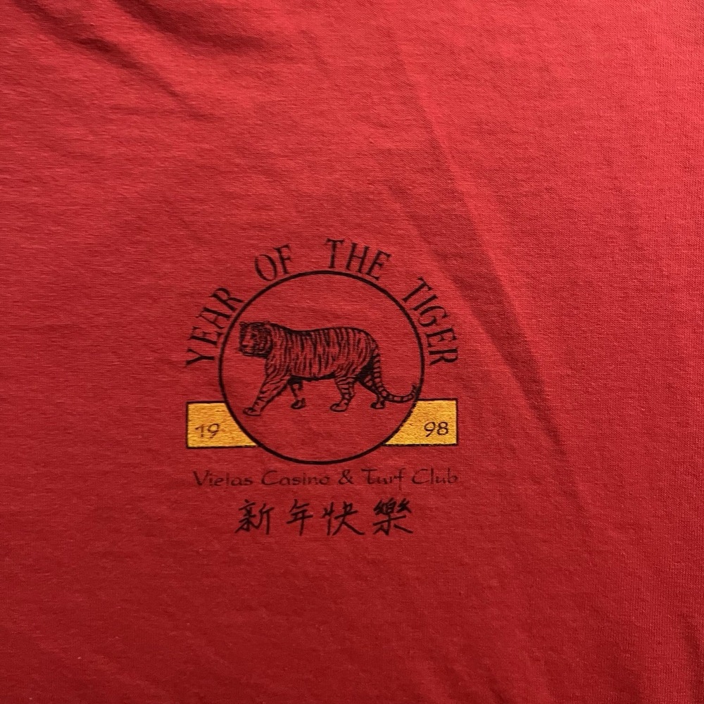 Vintage 1998 Chinese New Year T-Shirt Men's Size XL Red Year of the Tiger Tee - Picture 9 of 9